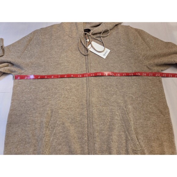 Quince 100% Mongolian Cashmere Full Zip Hoodie Womens XL NWT Oatmeal - Picture 8 of 13